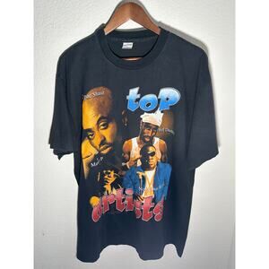 Tupac Notorious B.I.G Rap Tee 90s Vintage Reprint Single Stitch T-shirt